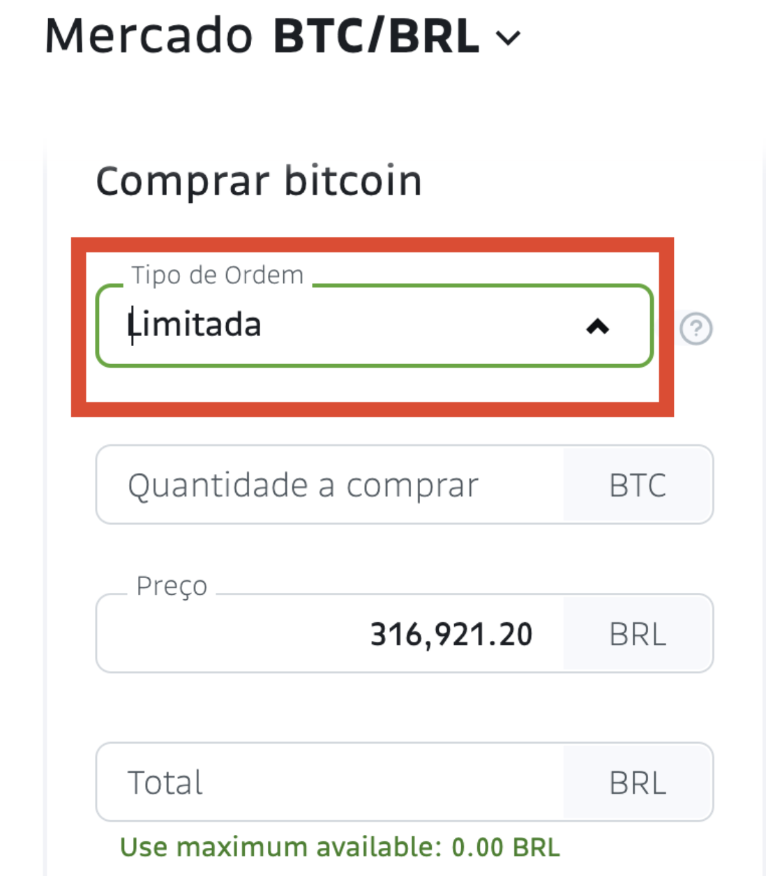Diferença entre ordem limitada e ordem a mercado na Bitso – Central de Ajuda