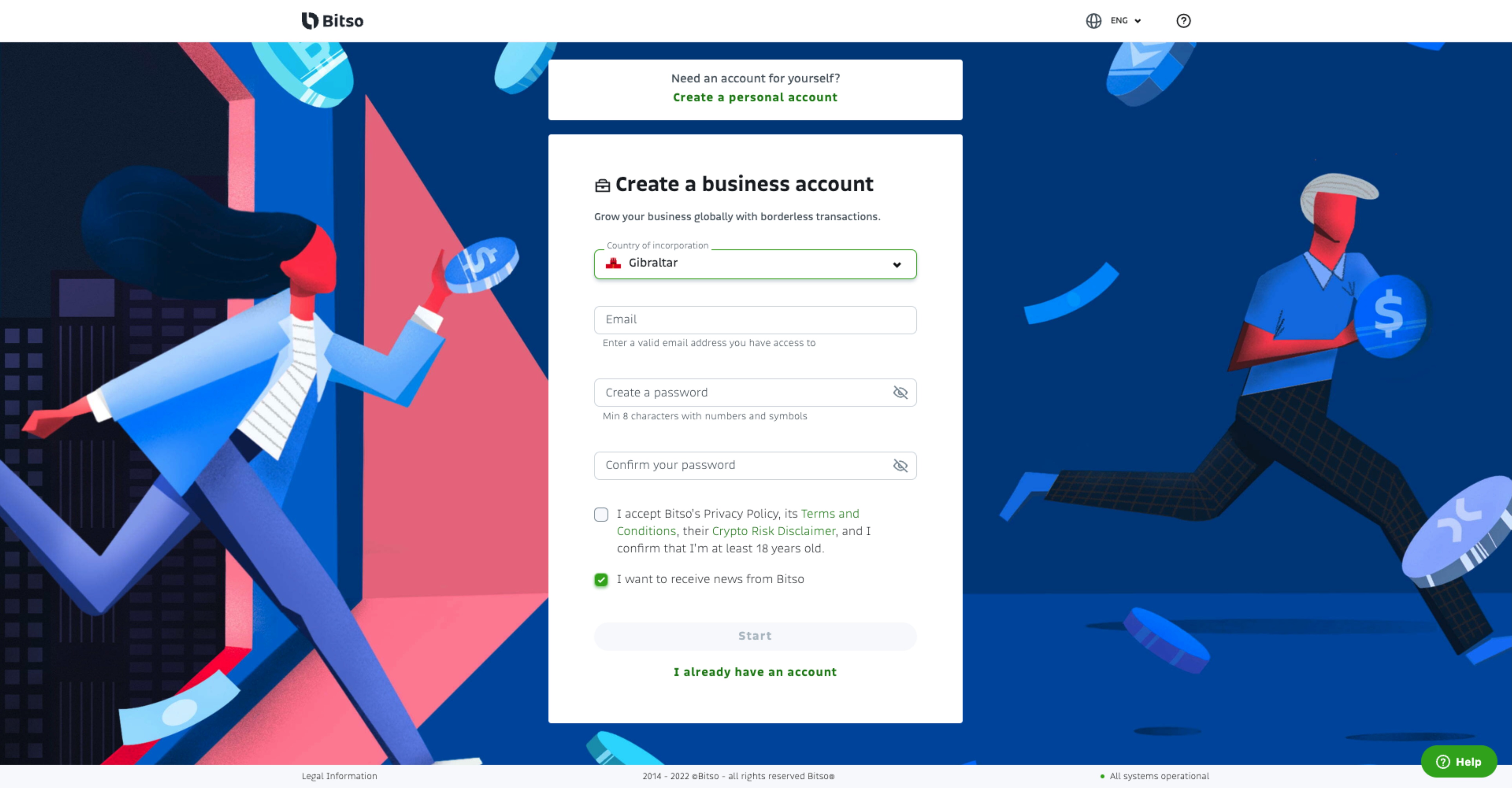How do I create a business account in Bitso? – Help Center