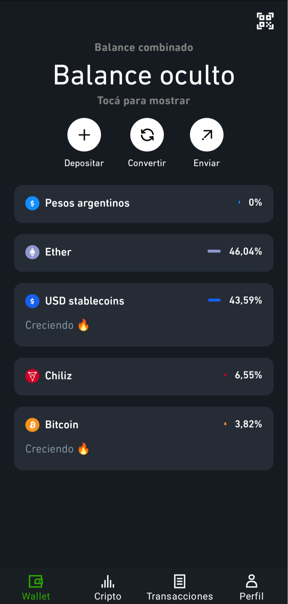 Enviá criptomonedas a otra billetera desde la app – Centro de Ayuda