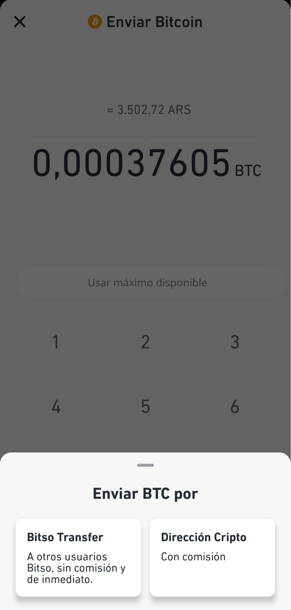 Enviá criptomonedas a otra billetera desde la app – Centro de Ayuda