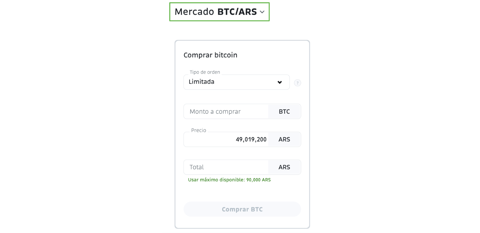 Diferença entre ordem limitada e ordem a mercado na Bitso – Central de Ajuda