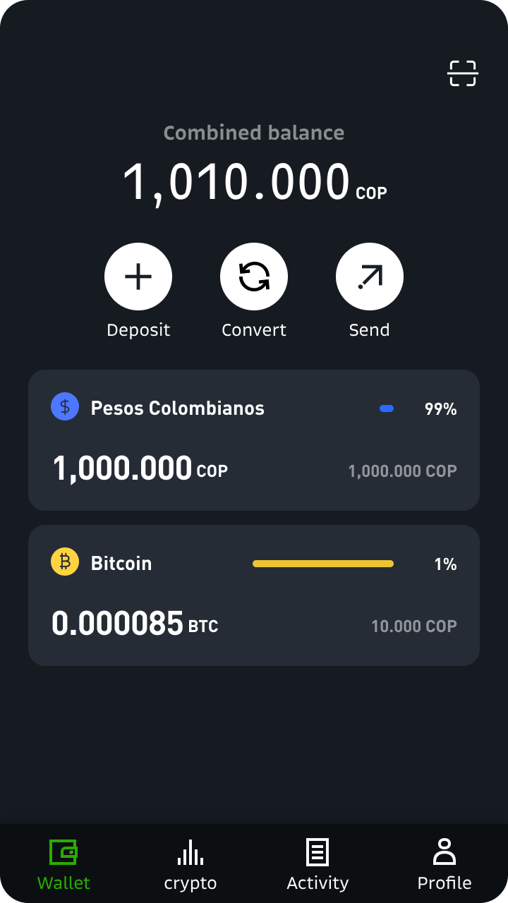 Retira pesos colombianos desde la app de Bitso – Centro de Ayuda